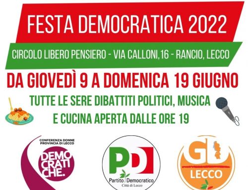 Festa Democratica dal 9 al 19 giugno